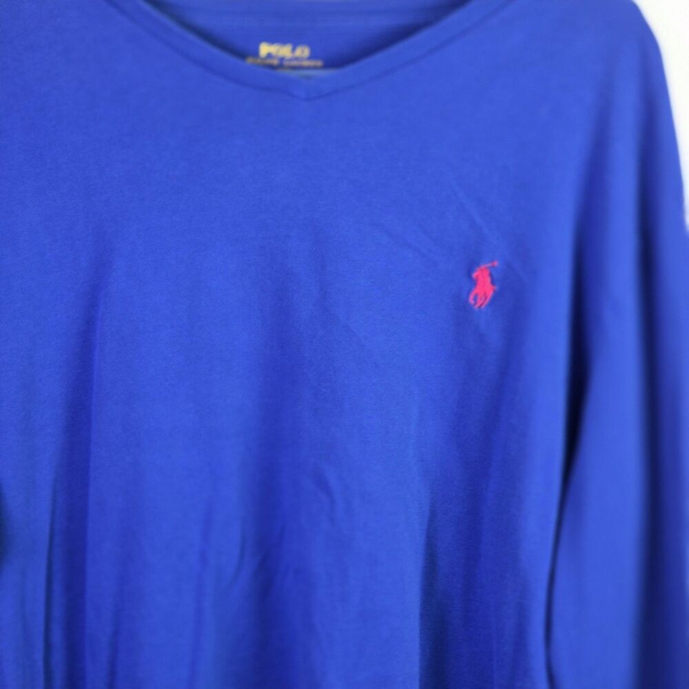 Polo Ralph Lauren Men’s Medium Blue Long Sleeve T-shirt - Picture 2 of 8